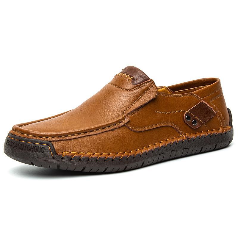 π 60% OFF! π Classic Menβs Slip-On Leather Shoes β Premium Calfskin, All-Day Comfort & Effortless Style