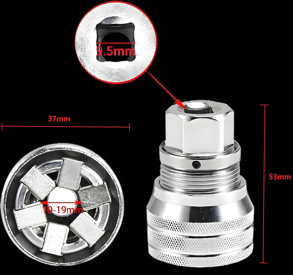 Upgraded Universal Socket Adapter – Multifunction Adjustable Socket Wrench Tool